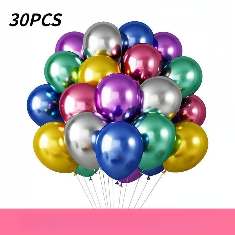 10 inch 30Pcs glitter paper scraps balloon set decoration balloons Christmas Halloween birthday holiday