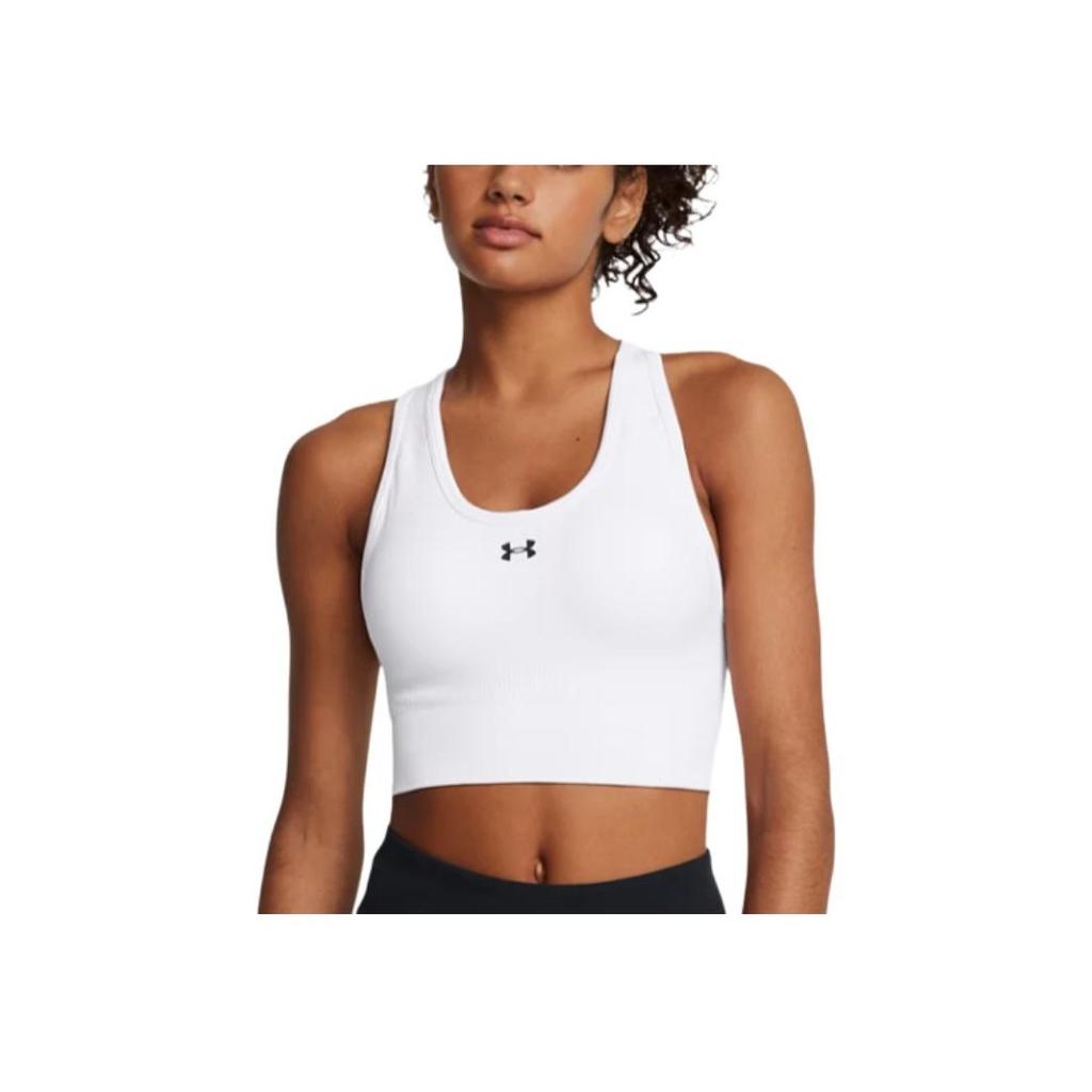 Under Armour Vanish Seamless Logo Print Outdoor Casual Pullover Sports Underwear Women Underwear White 1384419-100