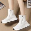 Fashion Winter Leather Waterproof Platform Snow Boots for Women Fashion 2025 Novelty Woman Shoes Sale Non Slip Goth New In Plush Ankle