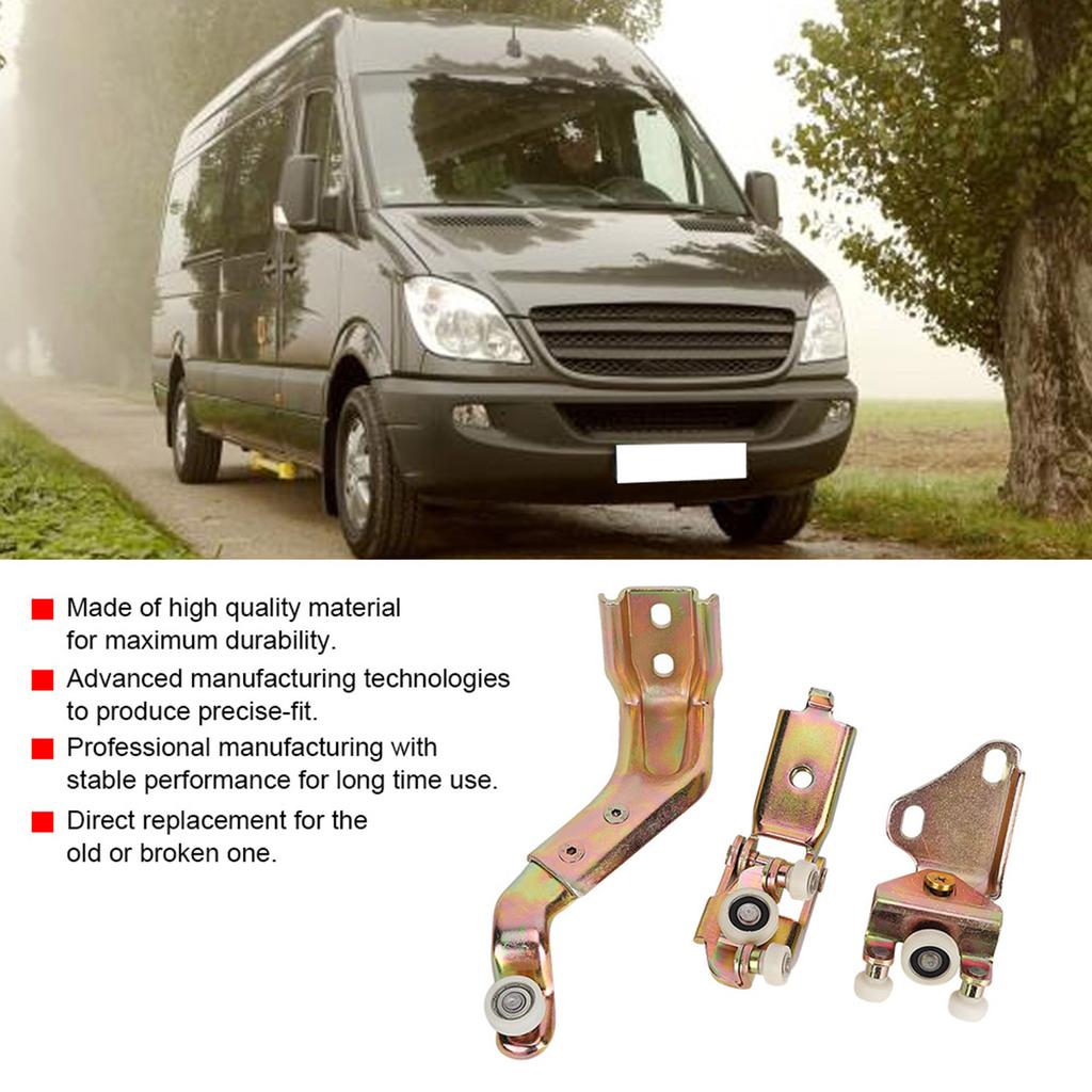Комплект направляющих роликов правой сдвижной двери автомобиля подходит для Mercedes Sprinter 1995 2006 9017601347