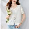 Summer Ice Silk Thin Knitted Cardigan for Women Wearing Short and Versatile Comfortable T-shirt Unique and Exquisite Top