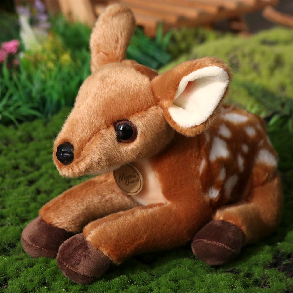 Forest Animal Stuffed Deer Dolls Soft Dolls Simulation Deer Toy Sika Deer Plush  Birthday Gift