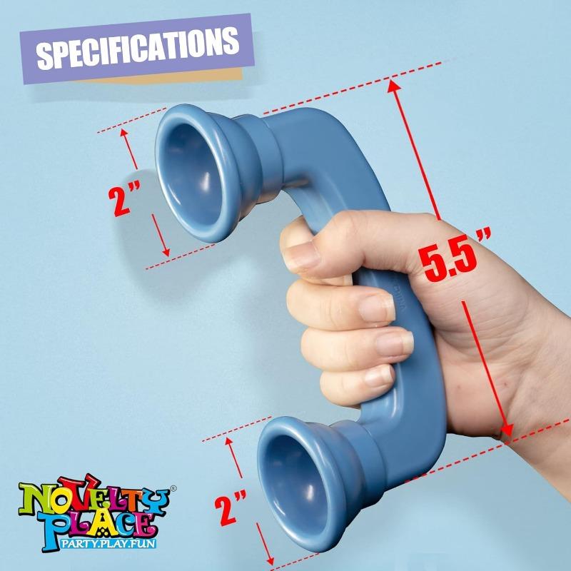 Игрушка для речевой терапии Whisper Phones для улучшения чтения и слуховой обратной связи - Телефон для прослушивания вашего голоса - Упаковка из 2 штук