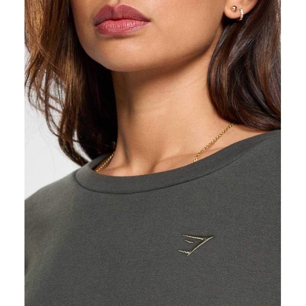 Gymshark Флисовая толстовка большого размера Strength Green B8a7g Ecjh