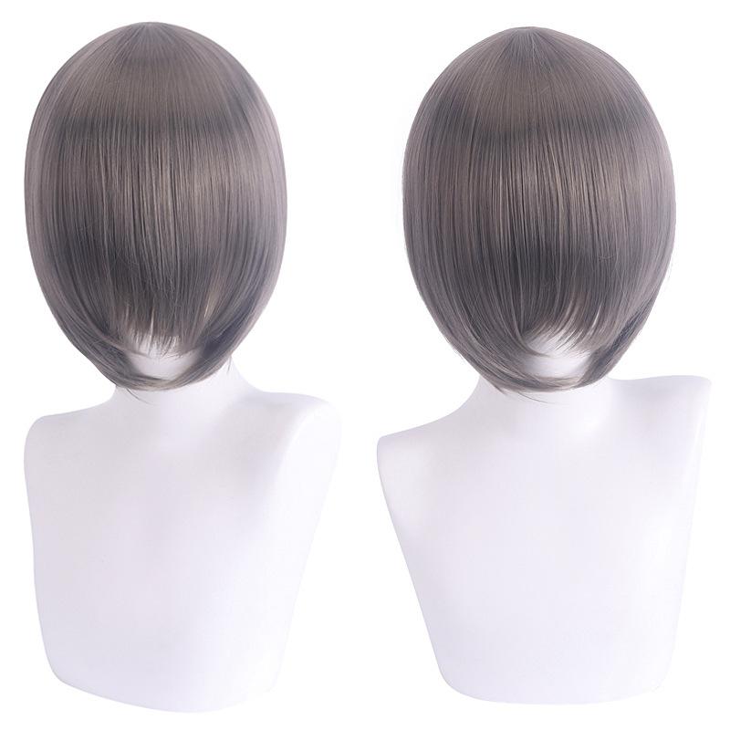 Cosplay Wig, Face-Controlling, Short Hair, Thickened Version, Face-Controlling Style, Colorful Synthetic Fiber Wig