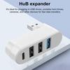 4-портовый USB 3 Скорость передачи Универсальный хаб 5 Гбит/с Подключи и работай Вращаемый на 180 градусов USB