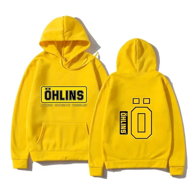 Autumn and Winter Warm Hoodies Motorcycle Sports Racing Ohlins Long Sleeve Warm Sweatshirts Men's and Women's Hoodies Gift