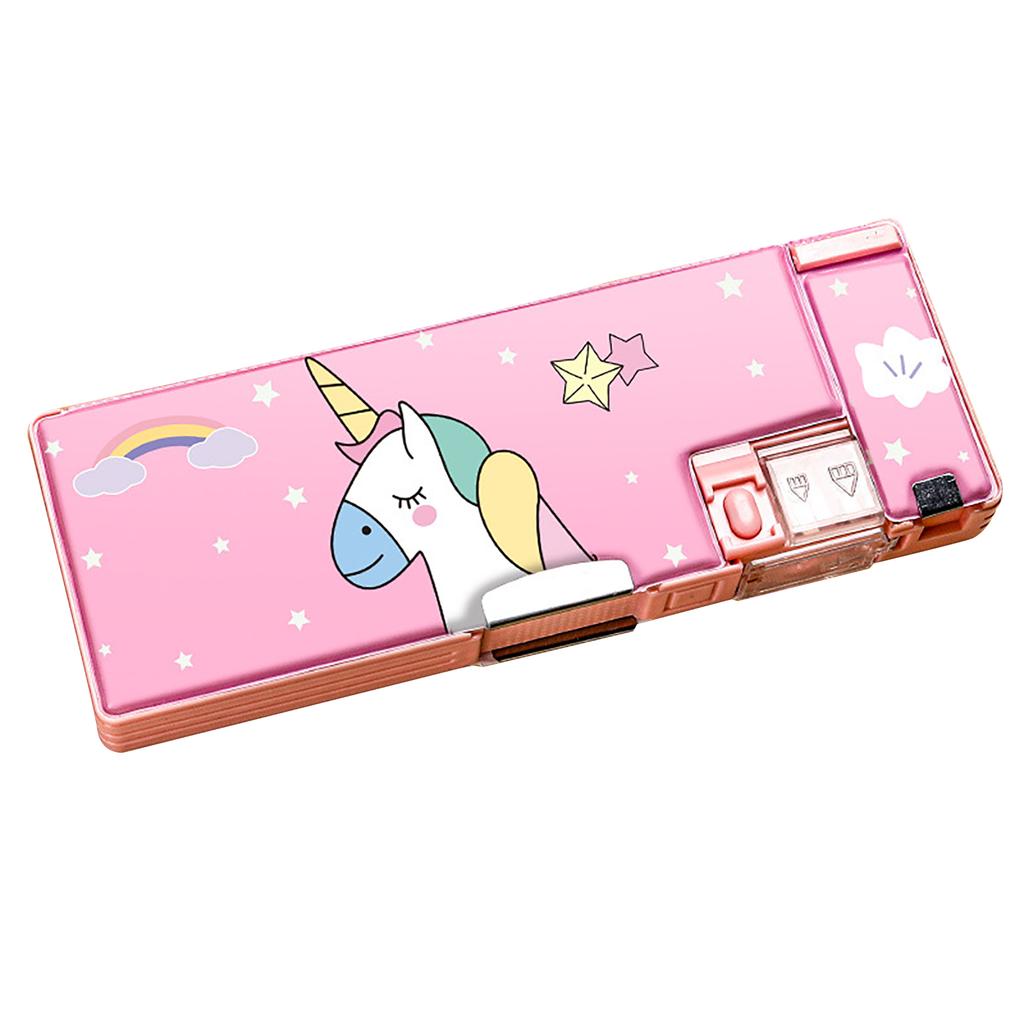 Сумка для карандашей в милом мультяшном стиле с двухсторонней встроенной точилкой, портативная, большой емкости, большой карандаш Ca