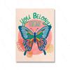 Do it for Your Future Print Positive Words Quotes Wall Art Colorful Butterfly Bug Poster Nature Home Office Decor Friend Gifts