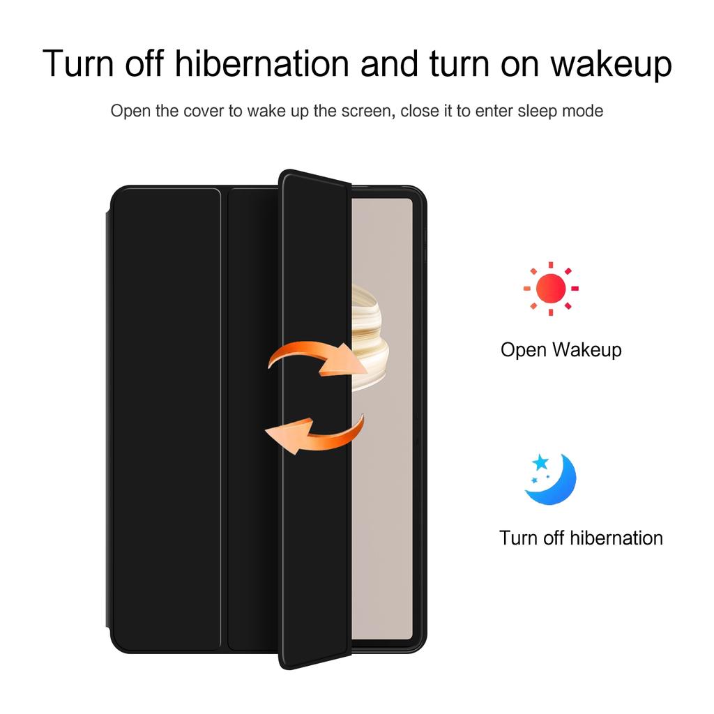 Для Huawei MatePad Pro 12.2 (2024) Чехол из искусственной кожи TPU с задней крышкой Trifold Stand Tablet Cover