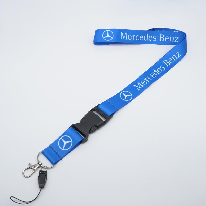JVC4 Card Lanyard Keychain Motorcycle Car Keyring Neck Wear Chain For Mercedes Benz AMG W177 W176 X166 X167 C257 C218 X253 C118 C117