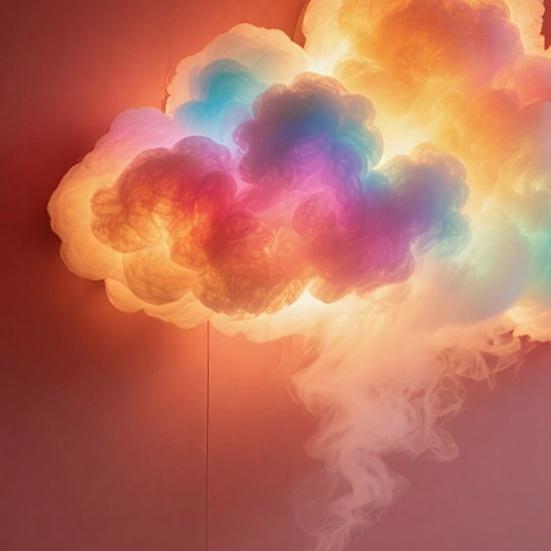 Набор для создания облачного светильника своими руками с LED-подсветкой, синхронизирующейся с музыкой, USB-питанием, 3D-декором в виде грозового облака, меняющим цвет освещением для спальни