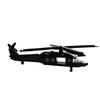 Military Series Black Hawk Helicopter Armed Plane Model Assembled Toys Compatible Small Particles