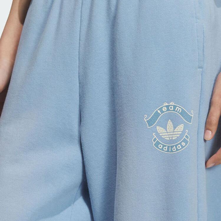 adidas Джинсы Originals Женские Светло-синие Деним Умеренный Прямой Крой Брюки KC5873