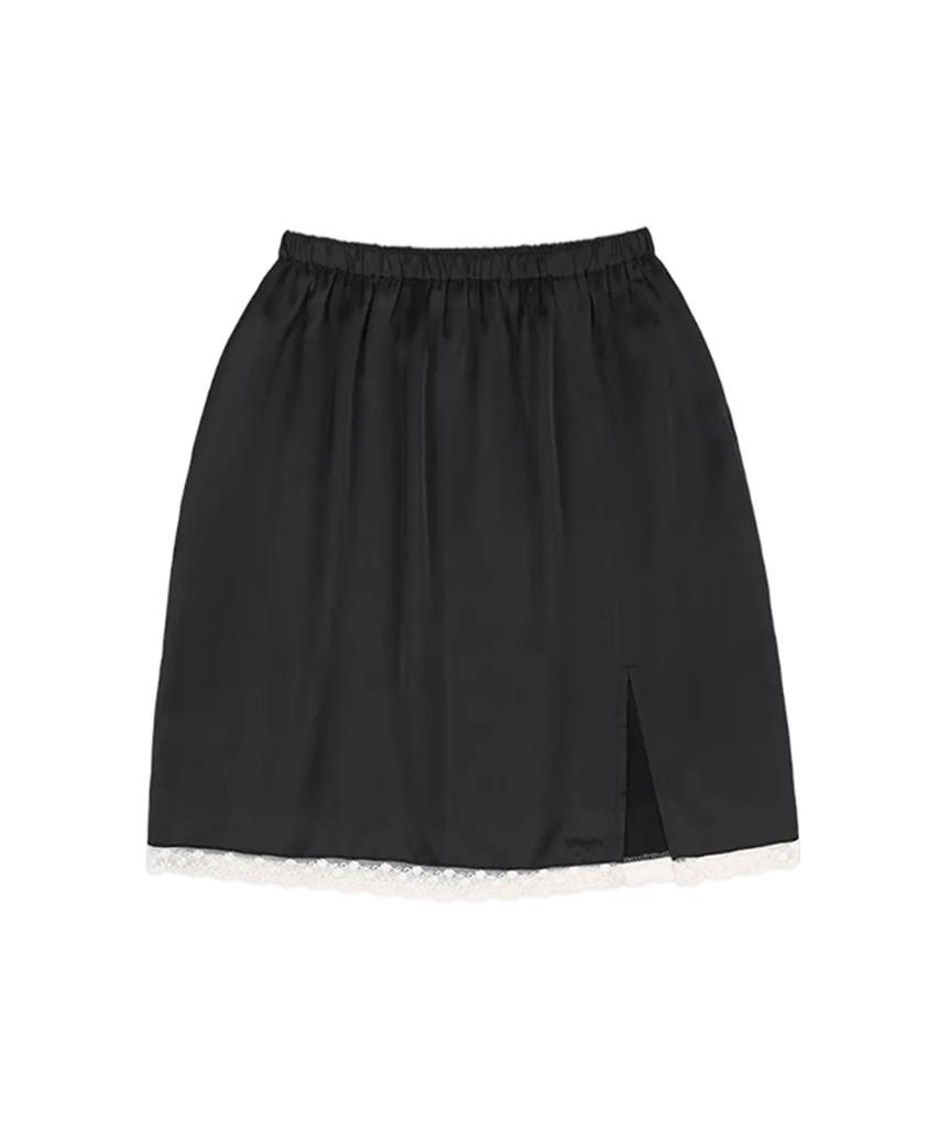 Ratsyu Lotsyou_Alyssa Satin Skirt Black