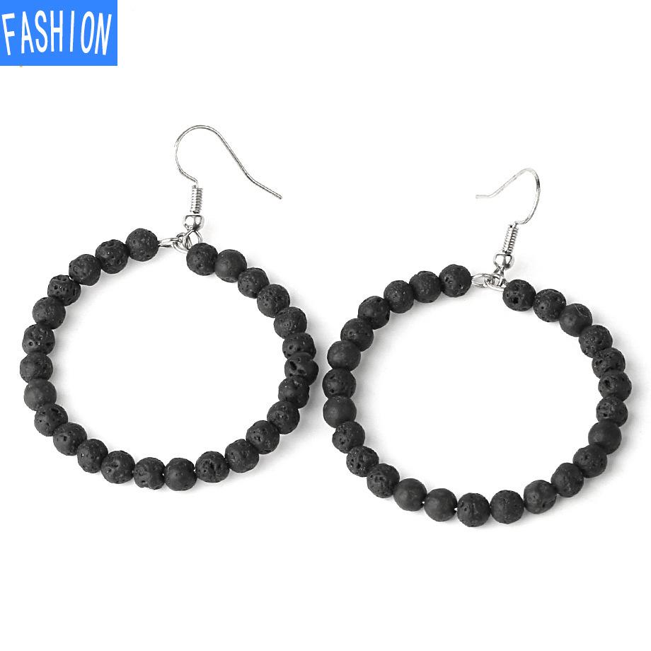 Маленькие круглые серьги из бисера с аметистом. Универсальные женские серьги.