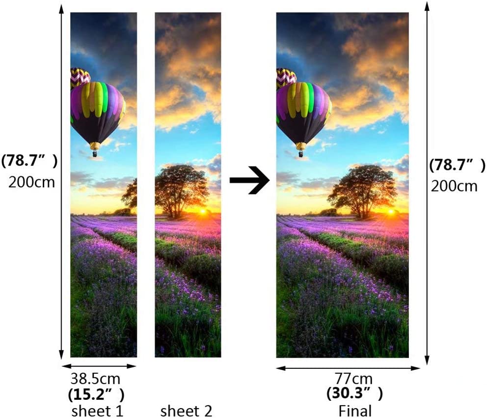 Наклейка на дверь, настенная бумага, 3D обои, сделай сам, постер, художественные фрески, домашний декор, наклейки с цитатой, украшение, самоклеящиеся съемные садовые