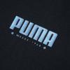 Puma Толстовка мужская спортивная с принтом букв, круглая горловина, черная 848239-01