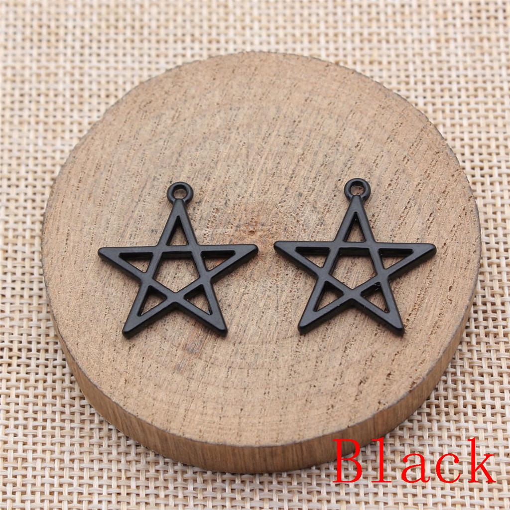 Hollow Pentagram Charms Pendant For Bracelet Necklace Jewelry Making Craft Findings