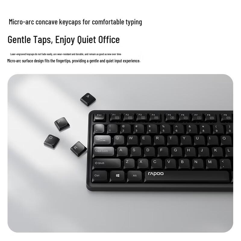 Rapoo X2800S Full-Size Wireless Keyboard and Mouse Combo