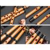 Beginner's Bamboo Flute, Traditional Handmade for Festivals and Music, 7 Holes, 6/7/8 Tones, No Membrane (6 Tones)