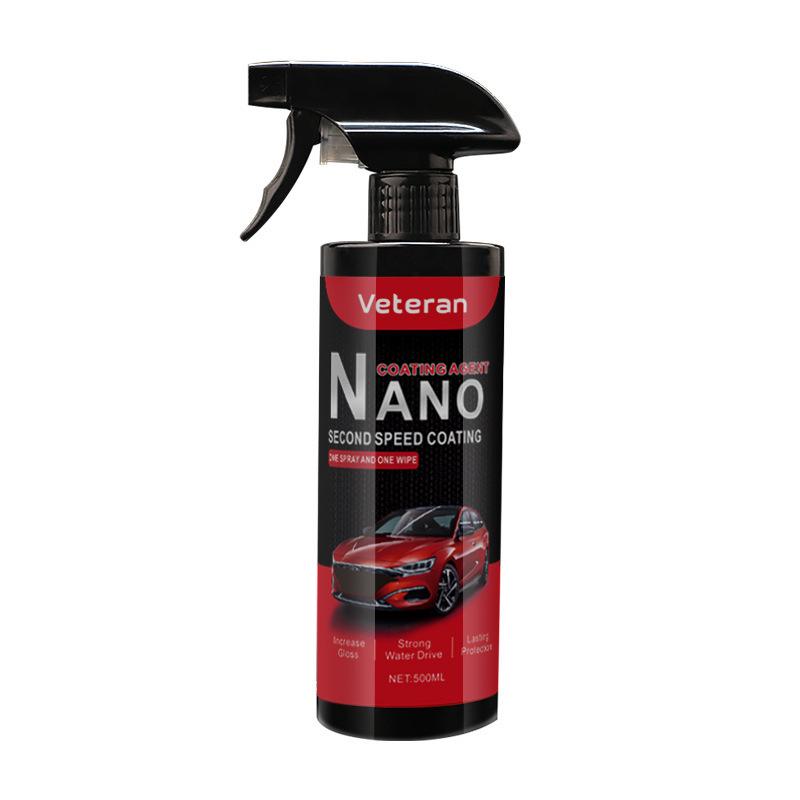 Nano Car Paint Brightener & Antifouling Coating Spray - Water-Repellent Glass Polish