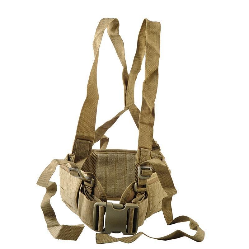 Molle Belt Waist Seal Multifunctional Camouflage Nylon Back Belt Outdoor Sport Girdle Waist Support