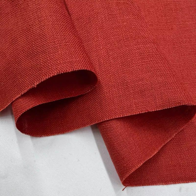 Чистая льняная ткань Стиранный лен Комфортная дышащая ткань для весны и лета DIY Платье Широкие брюки Легкая куртка Одежда