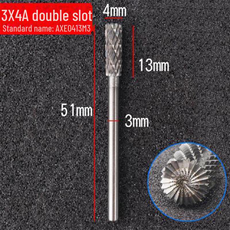 6mm Handle Tungsten Steel Grinding Head Carbide Rotary File for Polishing and Milling