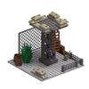 WWII Military Base Building Blocks Set: Observation Tower & Machine Gun Assembly Blocks