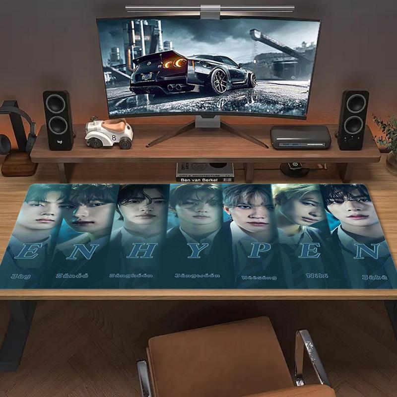 ENHYPEN Color Mouse Pad Large Gaming Table Cushion Non-slip Laptop Tablet Big Mousepad XXL Mat Mini PC Playmat With Lock edge