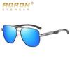 Aluminium Magnesium Frame Mens Polarized Sunglasses Metal Classic Design Driving Fishing Glasses