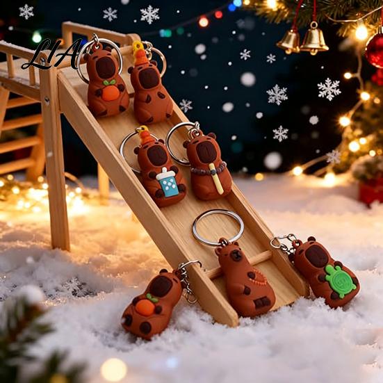 Christmas Tree Hanging Ornaments 2026 Advent Calendar, 24 Days Cute Animal Keychains Countdown Party Favors Mini 3D Collectible Figures, Holiday Gift