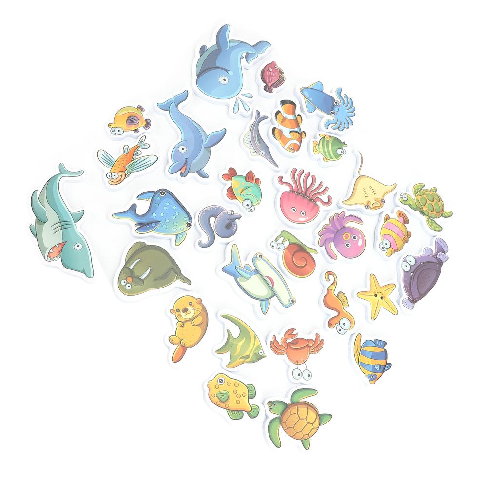 Детская ванна Океан Животные Пазл Игрушка Набор EVA Детская ванна Игрушка Пазл для ванны для душа и ванны