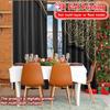 2D Flat Printing,2pcs Eid Elegance Modern Contemporary Curtains Durable 100% Polyester Fabric Curtains Gifts Ldeal for Living