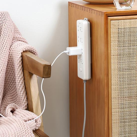 2/8Pcs Wall Mount Power Strip Holder Easy To Install Adhesive Punch-Free Socket