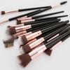 15pcs Portable Makeup Brush Set Soft Bristle Cosmetic Brushes Blush Powder Eyeshadow