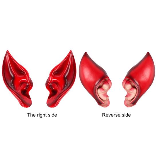 2 шт., уши эльфа, экологически чистые, без запаха, приятные для кожи, мягкие эластичные уши эльфа для косплея, реквизит для фотосессии на Хэллоуин