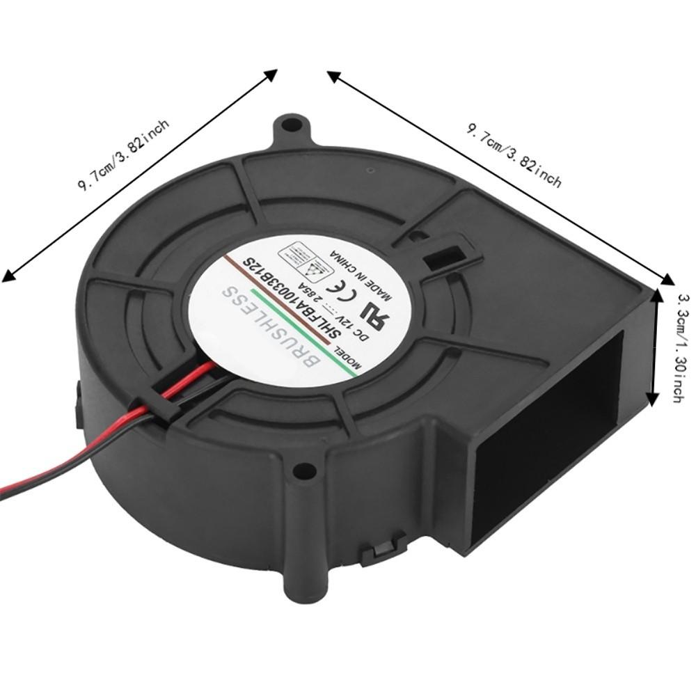 High Airflow Low Noise BBQ Blower Fan PWM Speed Control Turbo Blower Fan BBQ Grill