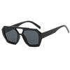  Vintage Square Sunglasses for Women Men Thick Frame Double Bridges Eyewear Female Fashion Polygon Sun Glasses