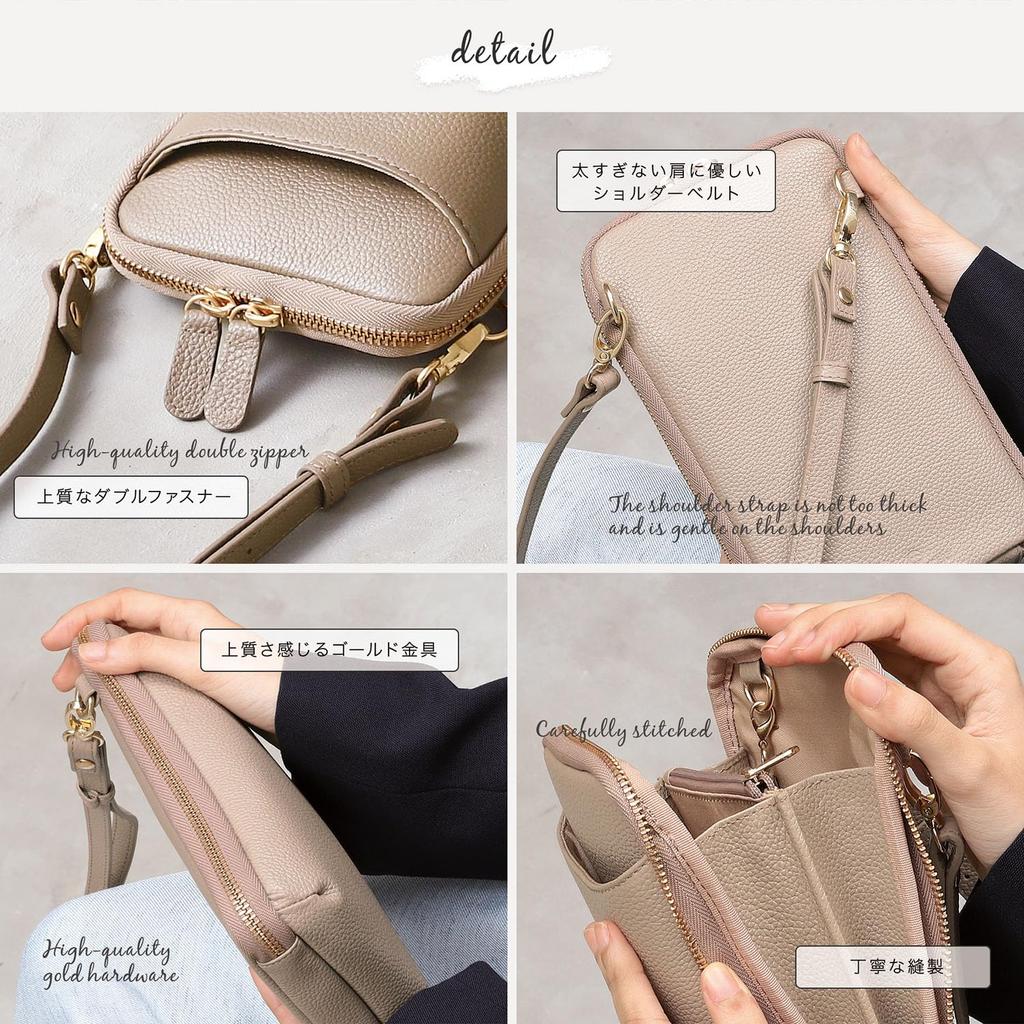 Наплечная сумка для смартфона, в которую можно положить длинную оригинальную водонепроницаемую сумку-сакош, плечевую сумку с молнией YKK, MP5, [BLUE SINCERE], кошелек, кожа, водоотталкивающая, большая,