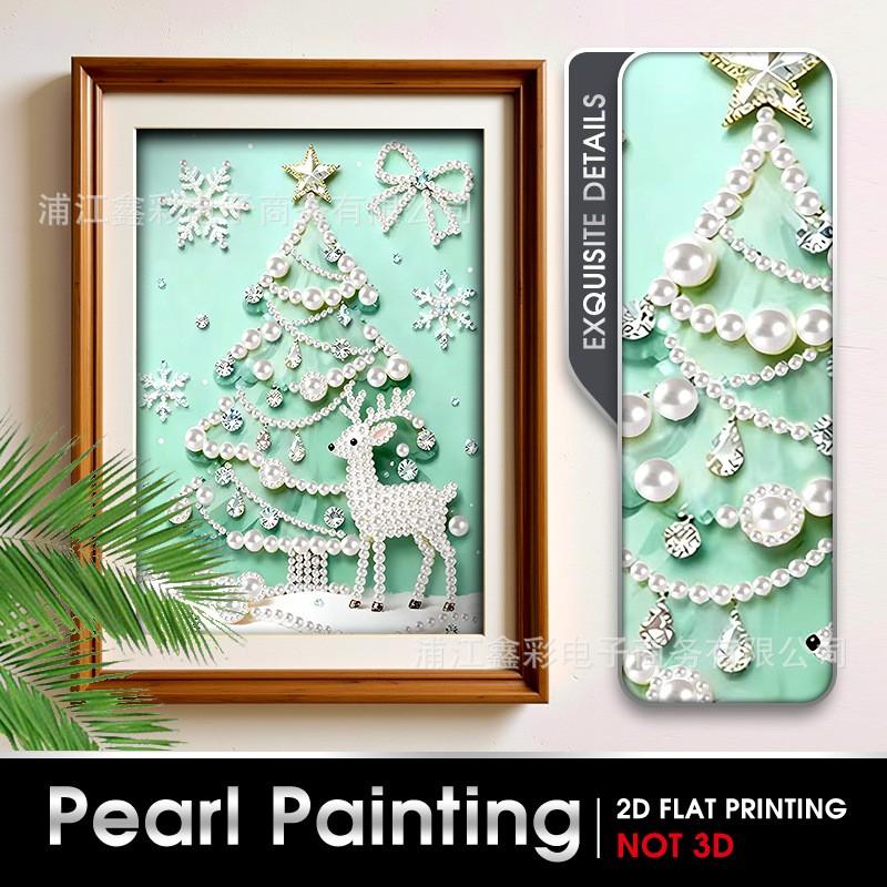 30x40CM Pearl Painting DIY Kit Modern Unframed Wall Art Home Decor