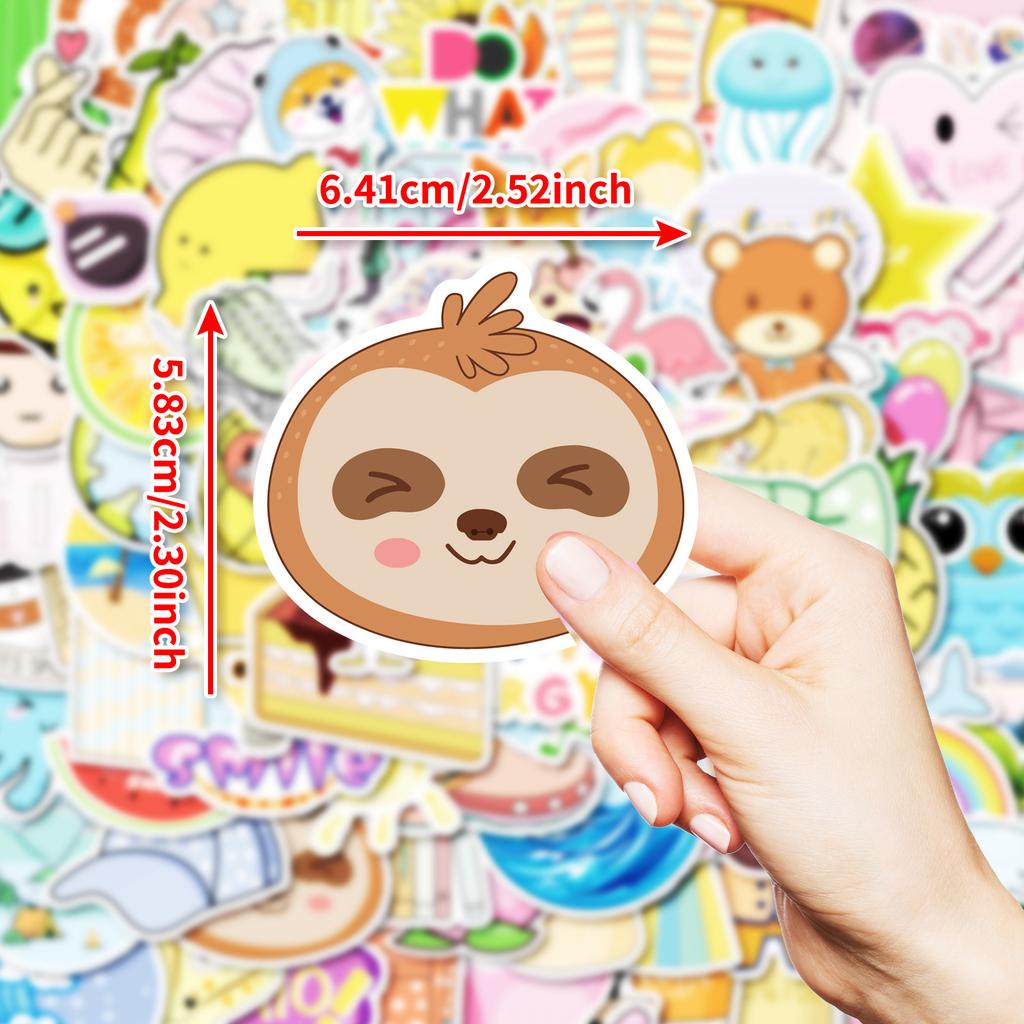 100 Высококачественных Наклеек с Ручной Росписью Маленьких Животных Граффити, Микс и Матч, Декоративные Креативные Наклейки для Ручного Учета