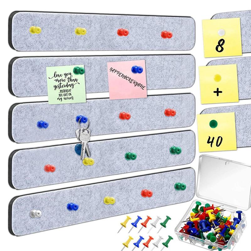 Display Cork Pictures Notice Tack Self Memo Bulletin Pin Message Strip Board Felt Wall Strips