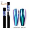 Nail Art Powder Pen Mirror Effect Decorative ABS Pigments Glitter Powder Pen for Salon