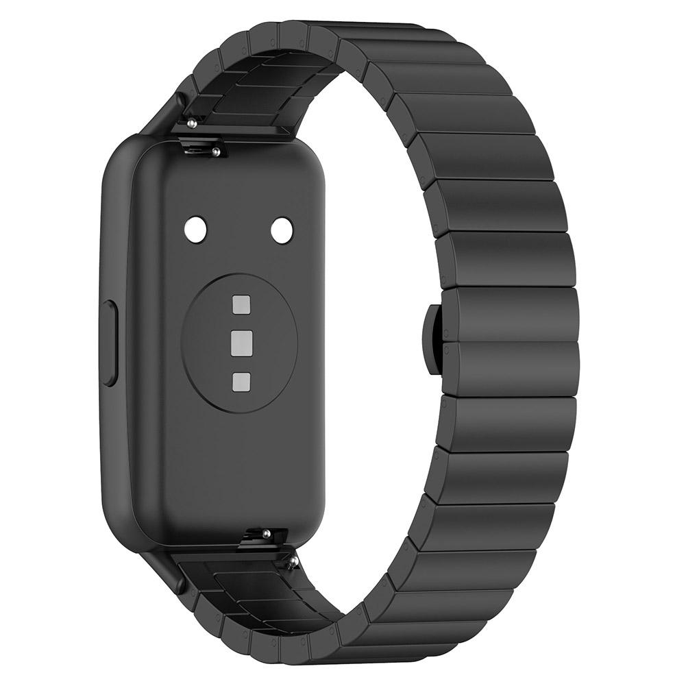 17.6cm Luxury Wrist Watch Strap Fashion Stainless Steel Metal Smart Watch Band Compatible For Huawei Band 7