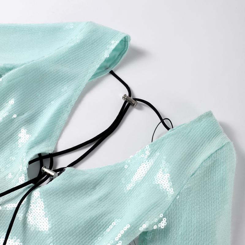 Дамское женское сексуальное длинное сетчатое платье с пайетками и разрезом по талии, элегантное вечернее клубное платье для вечеринки