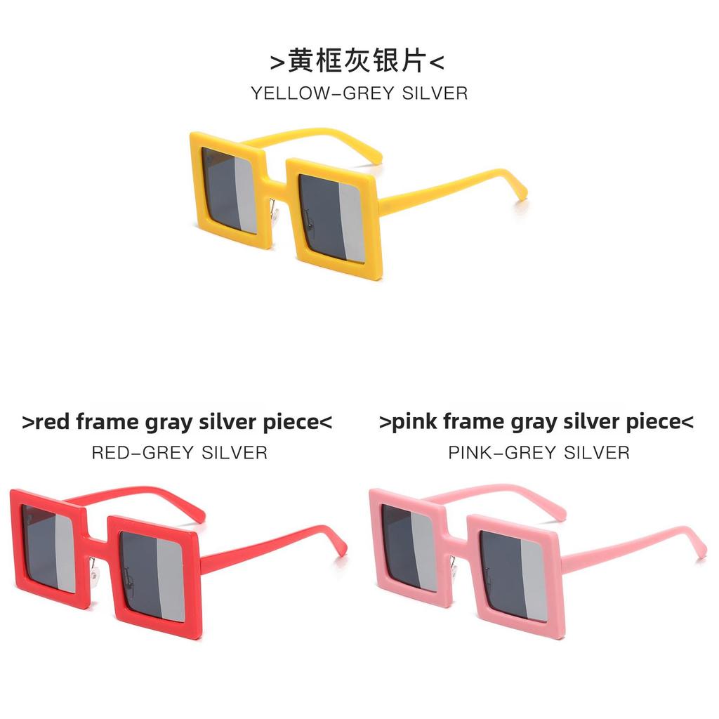 Modern Square Eyewear With Pc Frame And Colorful Silver Lenses For Casual Wear And Driving