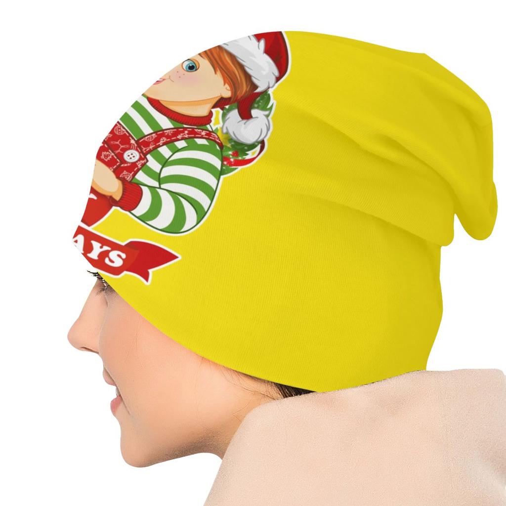 Good Guys Christmas Slouchy Beanie Hat Film And Movie Child's Play Chucky Hip Hop Knitting Skullies Beanies Cap for Outdoor Ski