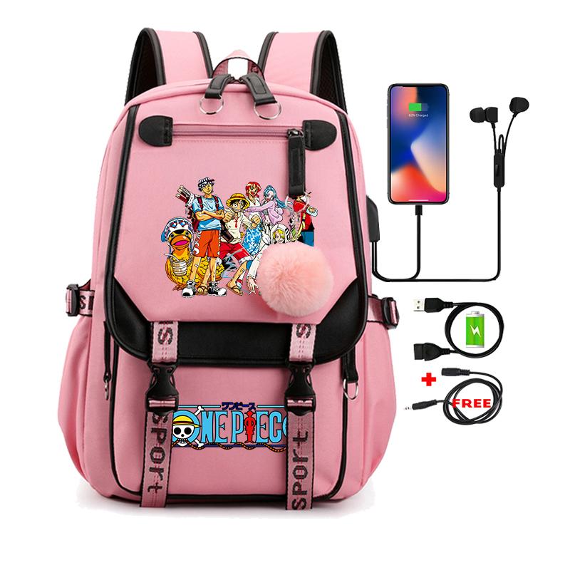 Цельный аниме Nezuko Kawaii, школьная сумка с героями мультфильмов для сумок, манга для путешествий, повседневные сумки для книг для девочек, рюкзак большой вместимости для взрослых